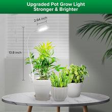 Carica l'immagine nel visualizzatore di Gallery, SANSI Lampada per Coltivazione da Interno, Spettro Completo con Clip per Piante, Lampada LED per Coltivazione con 4 Lumi