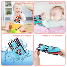Carica l&#39;immagine nel visualizzatore di Gallery, BelleStyle Giochi Montessori Neonato 0 3 6 12 Mesi, Libri di Stoffa con Specchio per Bambini, Sensoriali Morbidi di attività Giocattoli Educativi Interattivo Regali