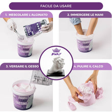 Carica l'immagine nel visualizzatore di Gallery, BWAY Calco Mani Coppia - Regali Natale Originali - Calco Mani con Gesso per Stampi e Alginato - Idee Regalo per Coppie, Fidanzati e Famiglie - Regalo per San Valentino e Anniversari
