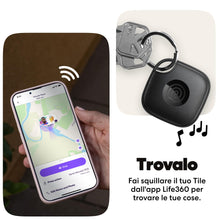 Carica l'immagine nel visualizzatore di Gallery, Life360 Tile - Localizzatore, cerca oggetti e tracker Bluetooth per chiavi, borse e altro. Trova telefono. Compatibile c