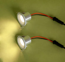 Carica l'immagine nel visualizzatore di Gallery, Set di 6 mini Faretti da incasso 3W Luce Bianca Calda Alluminio Spots con trasformatore