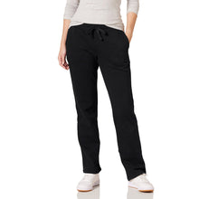 Carica l'immagine nel visualizzatore di Gallery, Amazon Essentials Pantaloni Tuta Da Donna A Gamba Dritta Con Coulisse, In Pile (Disponibili In Taglie Forti) Donna, Nero, L