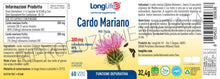 Carica l'immagine nel visualizzatore di Gallery, LongLife® Cardo Mariano 300 mg | Estratto vegetale titolato all'80% in silimarina | Funzione depurativa | Fino a 1 mese 