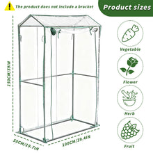 Carica l'immagine nel visualizzatore di Gallery, Chiaro PVC Piccolo Copertura della Casa, 100x50x150cm, Serra da Giardino, Serra da Balcone, per Prevenire Danni alle Pia