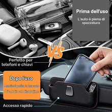 Carica l'immagine nel visualizzatore di Gallery, Organizer Auto, Portaoggetti Auto con Velcro, Accessori Auto Interno per Telefono Occhiali Carte, Porta Oggetti per Auto