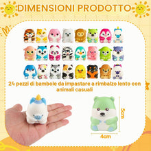 Carica l'immagine nel visualizzatore di Gallery, 24 Pezzi Squishy Antistress Gadget Compleanno Bambini Animali Squeeze Toy