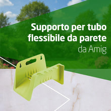 Carica l'immagine nel visualizzatore di Gallery, Amig - Supporto tubo - Supporto a parete per tubo - Pratico per raccolta fino a 10 m - 260 x 150 mm - Polipropilene - Ve