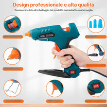 Carica l'immagine nel visualizzatore di Gallery, Pistola per Colla a Caldo, Set 60 / 100W Doppia Temperatura con 11mm Colla a Caldo, per Arte DIY a Scuola Riscaldamento 