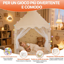 Carica l'immagine nel visualizzatore di Gallery, FUNYKICH Tenda da Gioco Bambini 120x100x130cm con Luci LED