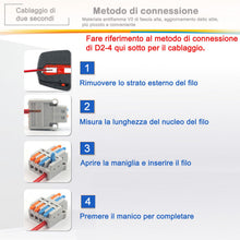 Carica l'immagine nel visualizzatore di Gallery, 18 Pezzi Compact Connettore,D2-2 Morsettiere Connettori Elettrici con Polo,Terminali a Collegamento Rapido 2 entrate/2 u