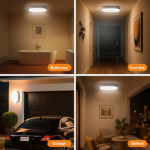 Carica l'immagine nel visualizzatore di Gallery, VivaLet Lampadario Bagno 12w 1200lm, Applique Da Esterno Interno 4000k Bianca, Luci per Esterno, Plafoniera Bagno Soffit
