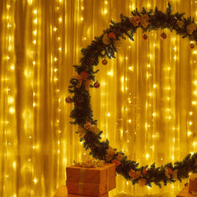 Carica l'immagine nel visualizzatore di Gallery, Jsdoin - Luci per tende, 3 m x 3 m, 300 LED, 8 modalità, telecomando con timer, luminosità regolabile, per camera da let