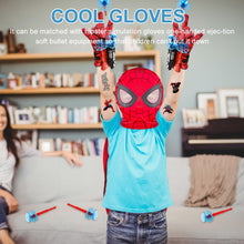 Carica l'immagine nel visualizzatore di Gallery, Launcher Glove, Spiderm Guanti per Bambino, Spider Launcher Guanto con con Spiderm Maschera, Guanti Launcher per Giochi, Spider Web Launcher Toy, Cosplay Giocattoli da Polso Se (A)