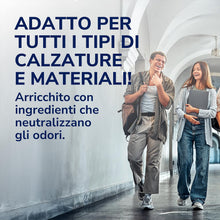 Carica l'immagine nel visualizzatore di Gallery, Dr. Scholl's, Deodorante Spray per Scarpe con Tecnologia Attiva sul Controllo degli Odori, Elimina e Protegge dai Cattivi Odori per 48h, Adatto ad Ogni Tipo di Scarpa, 3 Flaconi da 150 ml