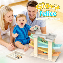 Carica l'immagine nel visualizzatore di Gallery, Toyzey Giochi Bambini 1 Anno, Macchinine per Bambini Pista Macchinine con 4 Mini Auto Giochi Montessori 1 Anno Giochi Le