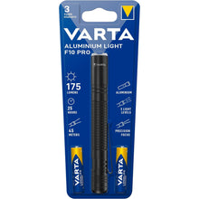 Carica l'immagine nel visualizzatore di Gallery, VARTA Torcia LED, alluminio Light F10 Pro, 3 modalità di luce, Nero
