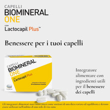 Carica l'immagine nel visualizzatore di Gallery, Biomineral One Capelli Più Forti, Voluminosi e Spessi, 30 Compresse, Integratore per Capelli a Base di Lactocapil Plus con Biotina, Vitamina D, Acido Linoleico e Taurina