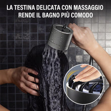 Carica l'immagine nel visualizzatore di Gallery, Doccino per Doccia, Doccino Filtrante 3 Modi Funzione&amp;1.5m Tubo Doccia&amp; 6 cartucce sostituibili,Soffione Doccia Alta Pre
