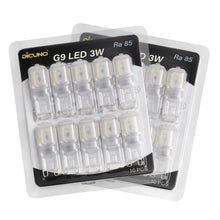 Carica l'immagine nel visualizzatore di Gallery, DiCUNO Lampadina LED G9 2W, Bianco caldo 2700K, 200lm, 230V, 10 Pezzi