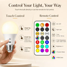 Carica l'immagine nel visualizzatore di Gallery, Lampadina Ricaricabile E27, Telecomando &amp; Touch, Batteria 2600mAh, 2 Pezzi