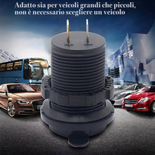 Carica l'immagine nel visualizzatore di Gallery, Presa USB per Auto, Dujelixa Dual 5V/2.1A USB rosso Impermeabile 12v Presa, Caricabatteria per auto con fusibile da 60 c