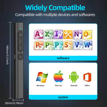 Carica l'immagine nel visualizzatore di Gallery, Presentatore Wireless Telecomando Clicker Presentazioni Puntatore Slide