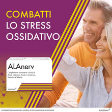 Carica l'immagine nel visualizzatore di Gallery, Alanerv, Integratore Alimentare di Acido Alfa-Lipoico e Acido Gamma-Linoleico, Vitamine e Selenio, per la Protezione del