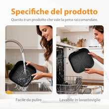 Carica l'immagine nel visualizzatore di Gallery, GRIFEMA Teglia Silicone Friggitrice Aria 2 Pezzi 5-8L per COSORI Ninja