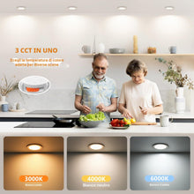 Carica l'immagine nel visualizzatore di Gallery, YindaLux Faretti Led da Incasso per Cartongesso, 5W 550LM IP44 Faretti LED Soffitto Dimmerabile, 3000K 4000K 6000K Regol