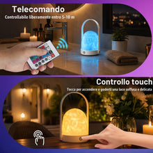Carica l'immagine nel visualizzatore di Gallery, Lampada da doccia impermeabile, proiettore luminoso con 16 colori, lampada da doccia con touch e telecomando, lampada da