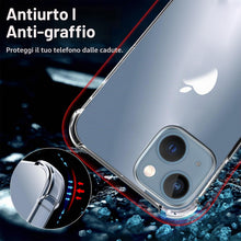 Carica l'immagine nel visualizzatore di Gallery, Melomon Cover per iPhone 15 (6,1 Pollici), Custodia Trasparente per Assorbimento degli Urti con Paraurti in TPU Morbido,