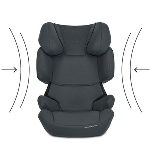 CYBEX Silver Seggiolino Auto per Bambini Solution X i-Fix, Per Auto Con e Senza ISOFIX, Per Bambini da circa 3 a 12 Anni (100 - 150 cm), Da 15 a 50 kg circa, Cobblestone Grey