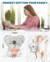 Carica l'immagine nel visualizzatore di Gallery, Auby Soothe 'n' Cuddle Koala - Plush Toy with 10 Lullabies - Lights &amp; Rhythmic Breathing Motion - Gift for Newborns+