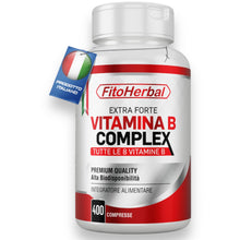 Carica l'immagine nel visualizzatore di Gallery, Fitoherbal Vitamina B Complex 400 Mini Compresse, Integratori Stanchezza