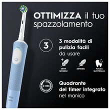 Carica l&#39;immagine nel visualizzatore di Gallery, Oral-B Spazzolino Elettrico Ricaricabile Vitality Pro, 3 Modalità di Spazzolamento, Batteria a Lunga Durata, 1 Testina e 1 Spazzolino, Bianco e Blu, Idea Regalo