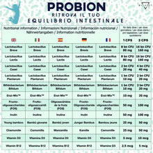 Carica l'immagine nel visualizzatore di Gallery, PROBION® | Probiotici per intestino | Fermenti Lattici Probiotici | Probiotici e Prebiotici | 40 mld CFU | Enzimi Digest