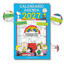 Carica l'immagine nel visualizzatore di Gallery, EURO PUBLISHING: Calendario Agenda Peanuts 2027 - Prodotto ufficiale - cm 29x44