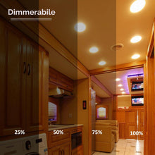 Carica l'immagine nel visualizzatore di Gallery, Lampadine per Esterno Ba15s 18W 32V, Dimmerabile, Bianca Calda 2700K, 100LM, S25, Lampadina Garage per Garage Cruscotto,
