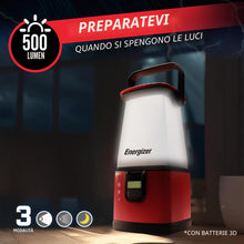 Carica l'immagine nel visualizzatore di Gallery, Energizer Lampada Campeggio LED 360 PRO, IPX4 Resistente Acqua Luce Tenda