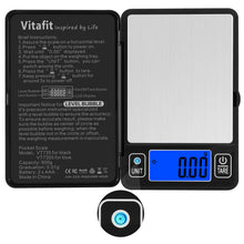 Carica l'immagine nel visualizzatore di Gallery, Vitafit 500g Bilancia di Precisione 0.01g, Elevata Precisione Assicurato Dalla Bolla di Livello, Bilancia Tascabile per 