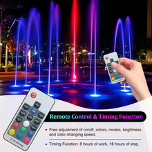 Carica l'immagine nel visualizzatore di Gallery, PChero Illuminazione per laghetto RGB LED subacqueo, illuminazione subacquea, faretto per piscina, luce subacquea, IP68,
