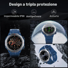 Carica l'immagine nel visualizzatore di Gallery, Atheewon Smartwatch Uomo Donna con Effettua o Risposta Chiamate, Blu