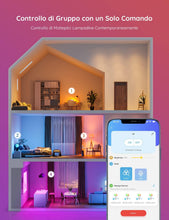 Carica l'immagine nel visualizzatore di Gallery, Govee Lampadina LED E27 Intelligenti WiFi e Bluetooth, Funziona con l'app Alexa Google Assistant Home, 16 Milioni di Colori RGBWW fai da te, Sincronizzazione Musicale Lampadina Smart, Set di 4