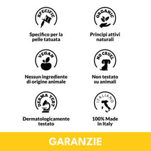 Carica l'immagine nel visualizzatore di Gallery, Tattoolicious RECHARGE 100 ml – Crema Rivitalizzante e Anti-Age per Tatuaggi | Neri e Colorati | Con Ingredienti Naturali e Principi Attivi Bio, Vegan, Cruelty Free, Derma Tested | Made in Italy