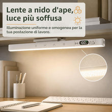 Carica l'immagine nel visualizzatore di Gallery, Lampada da scrivania LED magnetica con telecomando