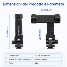 Carica l'immagine nel visualizzatore di Gallery, Syncwire Adattatore Smartphone per Treppiede, Supporto per Cellulare