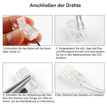 Carica l'immagine nel visualizzatore di Gallery, Kit di Connettori a Monocolore Striscia LED 2 Pin 8mm