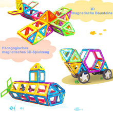 Carica l'immagine nel visualizzatore di Gallery, Condis Costruzioni Magnetiche Bambini 120 Pezzi, 3 - 8 anni Giocattoli con Calamite Educativi Regalo Montessori