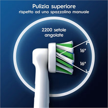 Carica l'immagine nel visualizzatore di Gallery, Oral-B Testine di Ricambio Pro, Cross Action, Bianche, 12 Ricambi