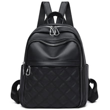 Carica l'immagine nel visualizzatore di Gallery, Suweir Zainetto Donna Elegante Zaino Donna Pelle PU Zaino da Città Impermeabile Casual Daypack Backpack per il Lavoro per Viaggi, Lavoro, Scuola (Nero)